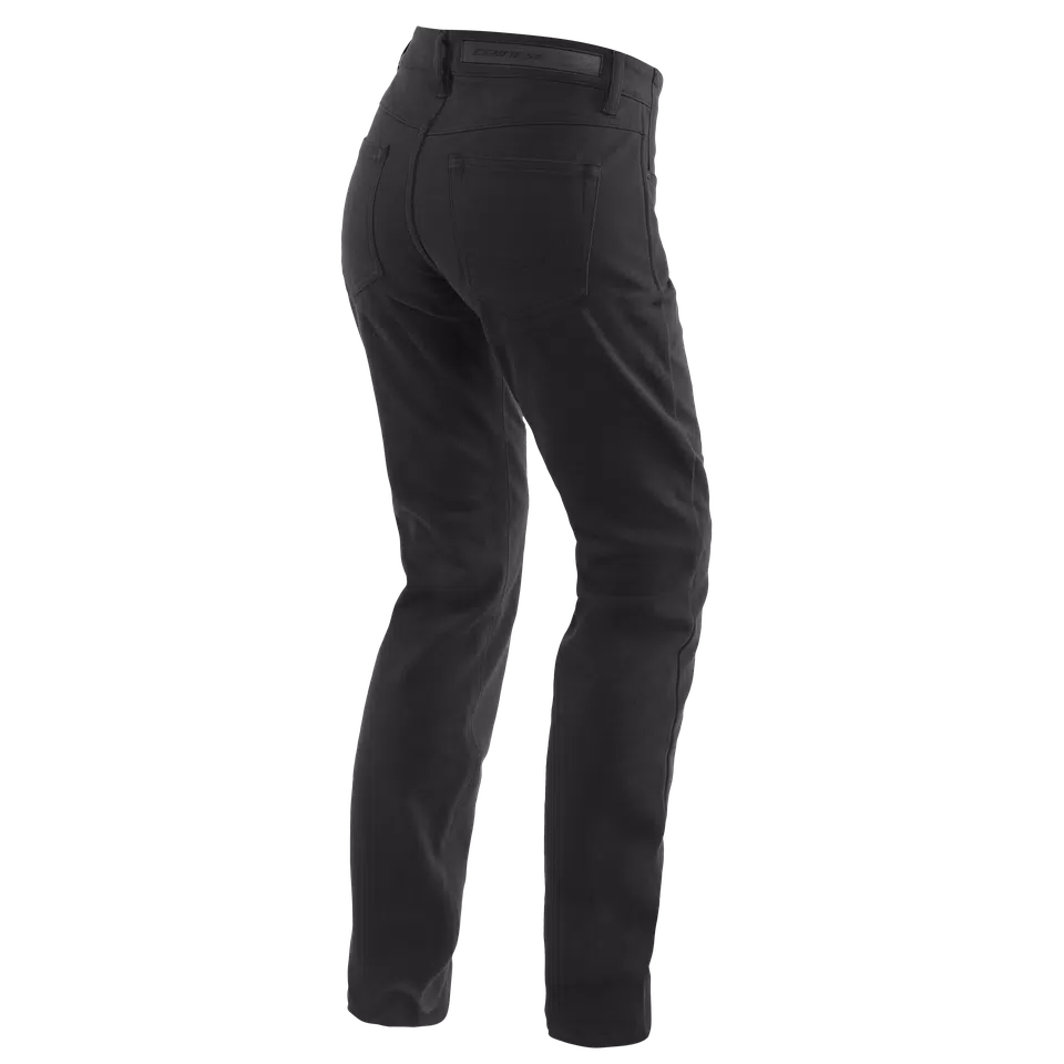 CASUAL SLIM - WOMEN'S MOTORCYCLE PANTS IN FABRIC - BLACK - 2