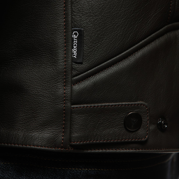 fulcro-giacca-moto-in-pelle-uomo-dark-brown image number 12