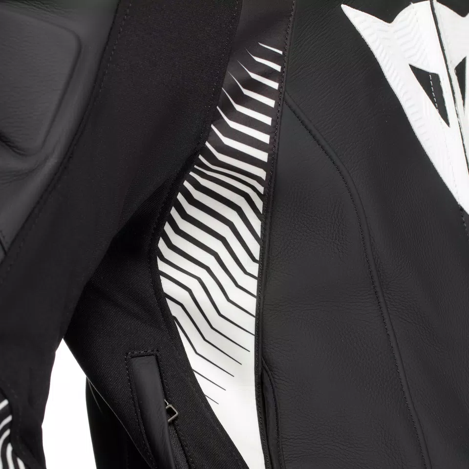 SUPER SPEED 4 - MEN'S MOTORCYCLE LEATHER JACKET - BLACK-MATT/WHITE - 11