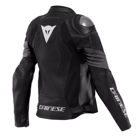RACING 4 - WOMEN'S MOTORCYCLE PERFORATED LEATHER JACKET - BLACK/BLACK - 2