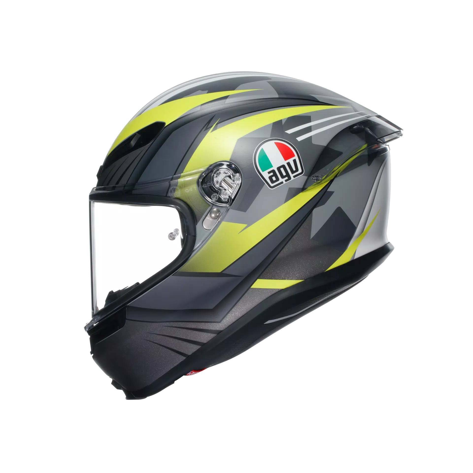 K6 AGV DOT(ECE) TOP MPLK - RAPID 46 MATT BLACK/WH/YELLOW | AGV