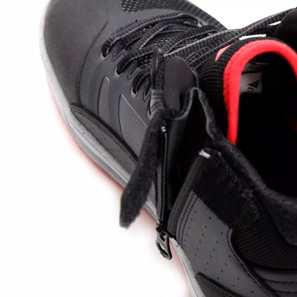 SUBURB ZIP AIR - SCARPE MOTO URBANE ESTIVE UOMO - BLACK/RED-LAVA - 5