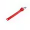 BANDE DE FERMETURE AVEC TIRANT EN ALUMINIUM L cm17 POUR COMP EVO 2 - ROUGE/ARGENT