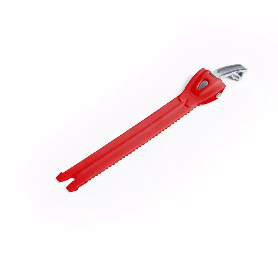 BANDE DE FERMETURE AVEC TIRANT EN ALUMINIUM L cm17 POUR COMP EVO 2 - ROUGE/ARGENT -  - 1