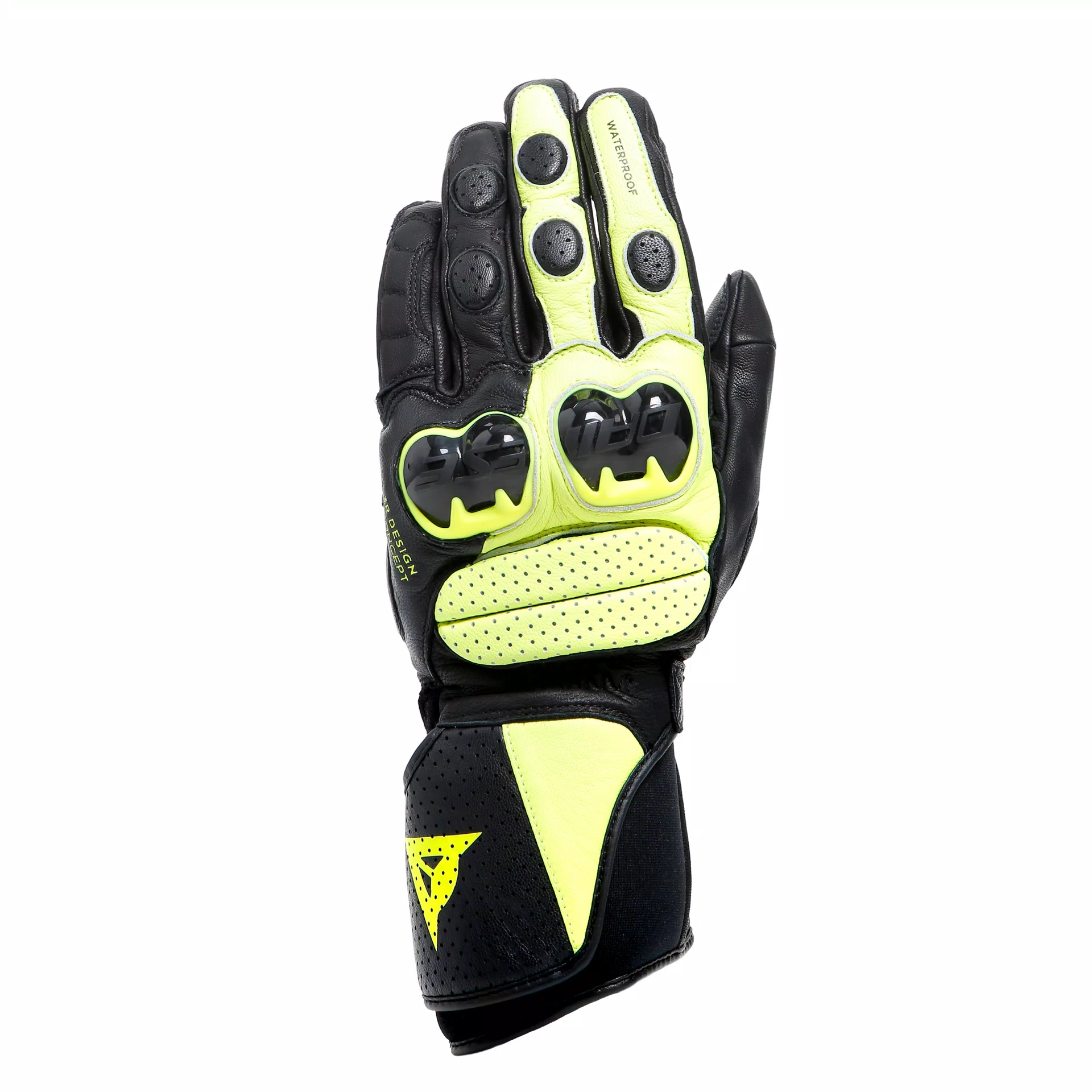 IMPETO D DRY GLOVES BLACK FLUO YELLOW Dainese