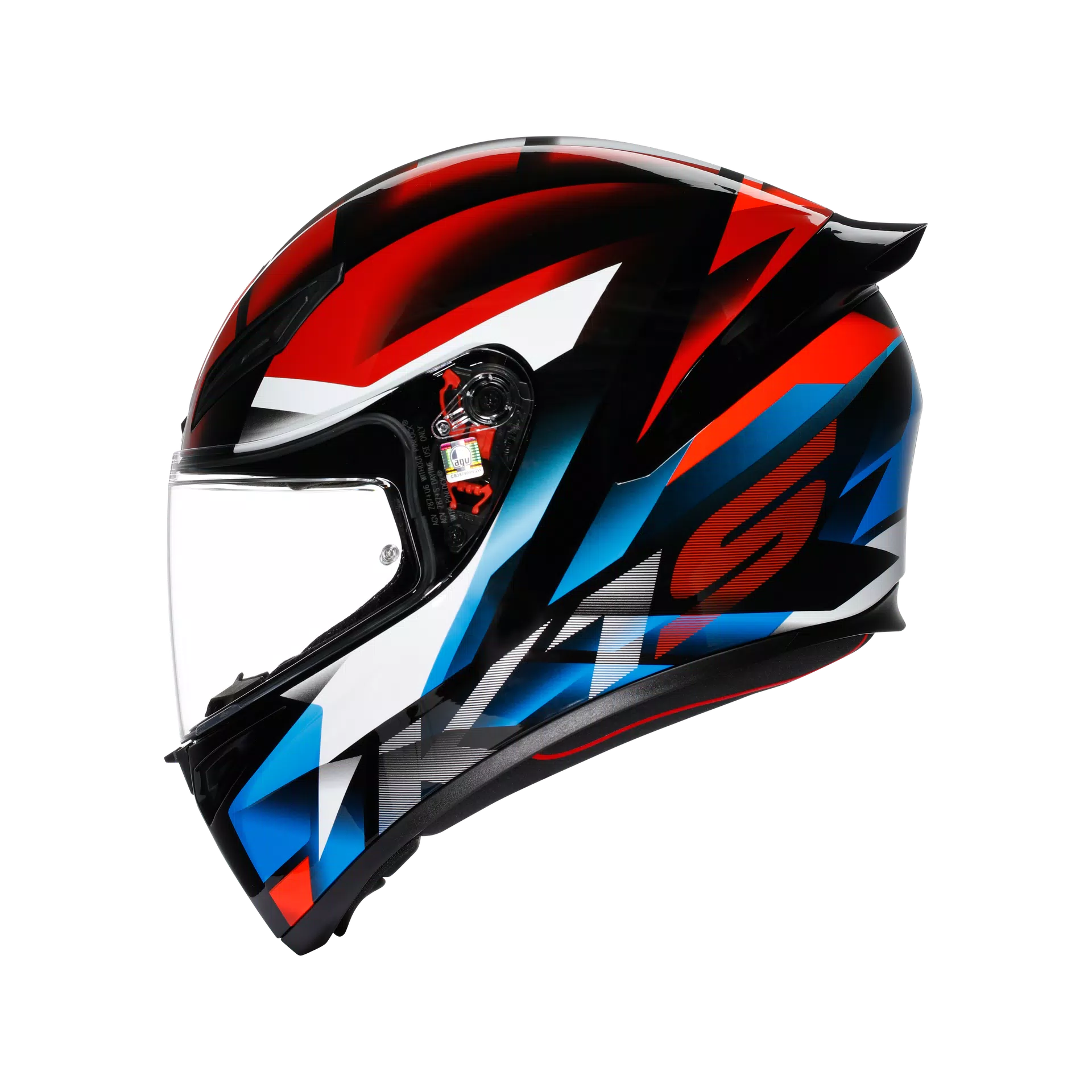 K1 S FASTLAP BLACK/RED/BLUE - MOTORBIKE FULL FACE HELMET DOT (E2206)