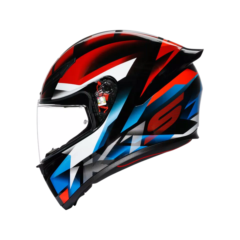 K1 S FASTLAP BLACK/RED/BLUE - MOTORBIKE FULL FACE HELMET DOT (E2206) -  - 4