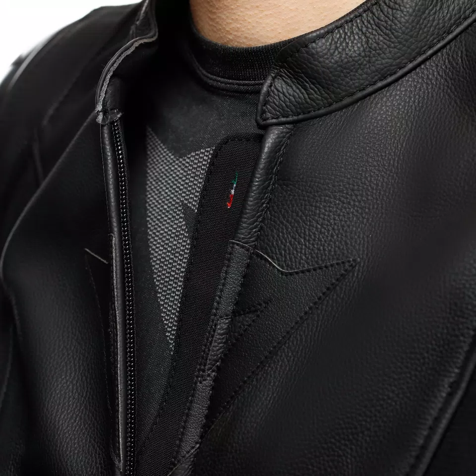 IPERATTIVA - WOMEN'S LEATHER-TEXTILE MOTORCYCLE JACKET - BLACK/BLACK - 17