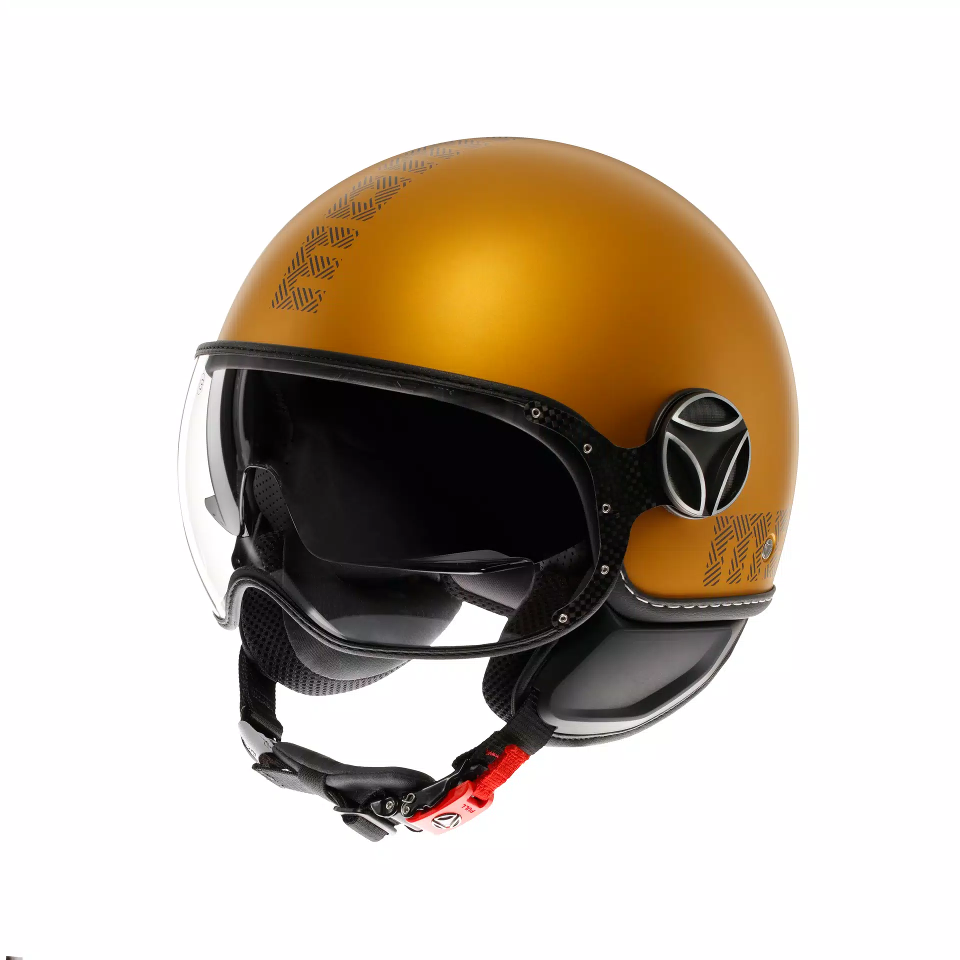 MOMODESIGN FGTR EVO MATT OCRA  / GREY - JET HELMET WITH DUAL VISOR E2206