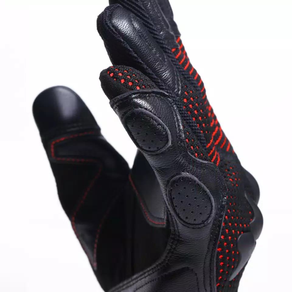 UNRULY ERGO-TEK GLOVES - BLACK/FLUO-RED - 8