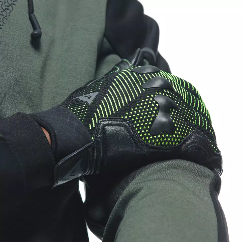 UNRULY ERGO-TEK GLOVES - ANTHRACITE/ACID-GREEN - 6