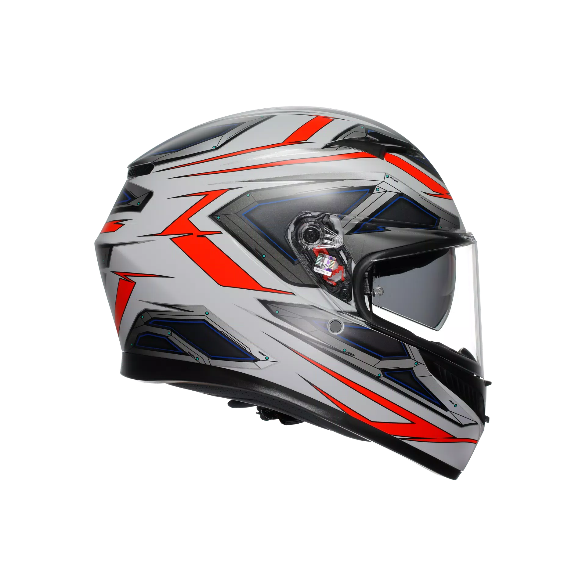 K3 E2206 - SPACE MATT WHITE/RED FLUO