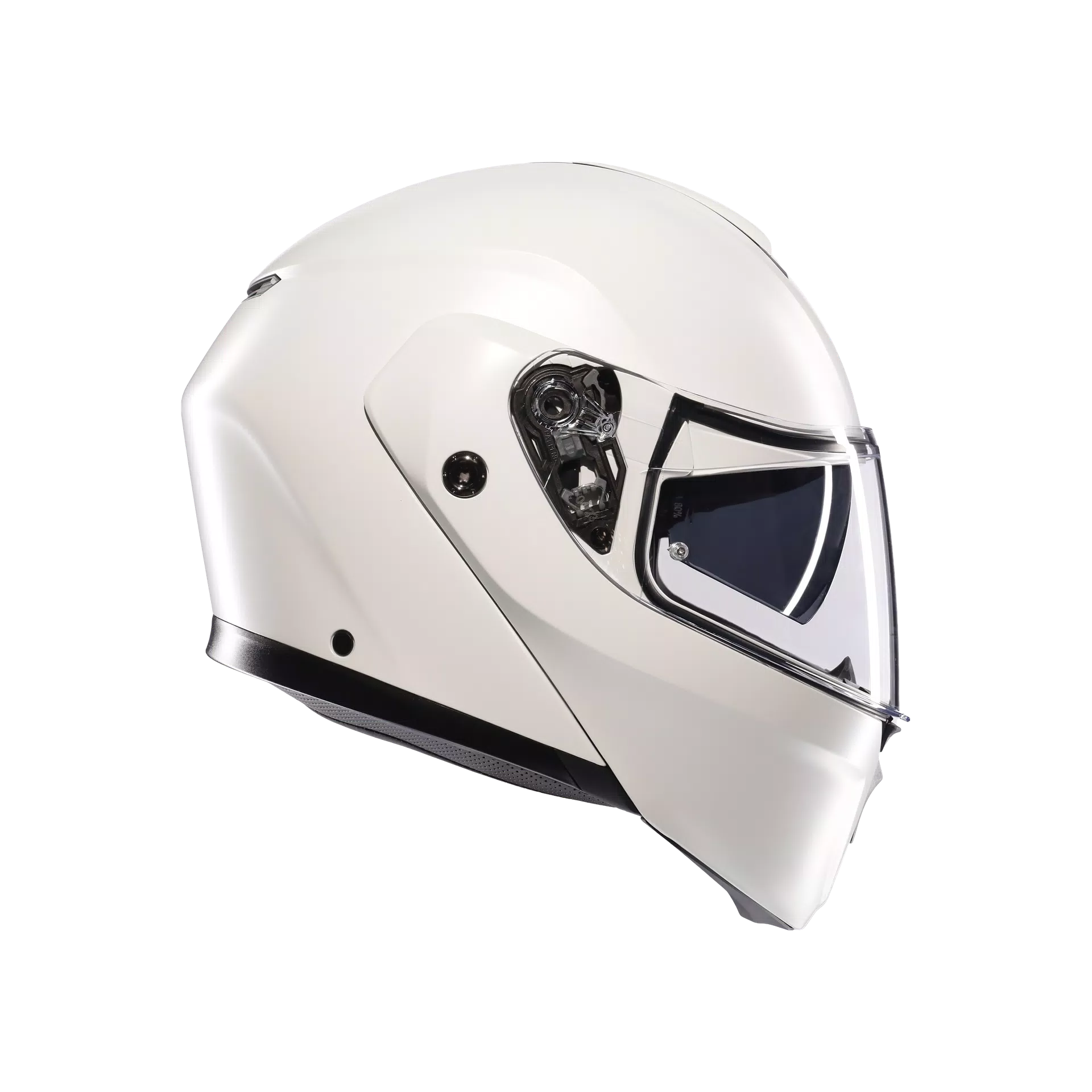 STREETMODULAR MONO MATT BLACK MATERIA WHITE - MOTORRAD MODULARHELM E2206