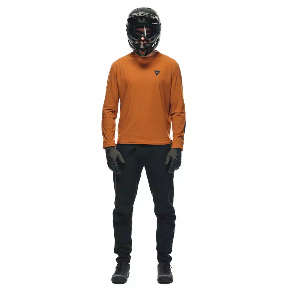 HGR JERSEY LS - MAGLIA BICI MANICHE LUNGHE UOMO - TRAIL-BROWN - 3