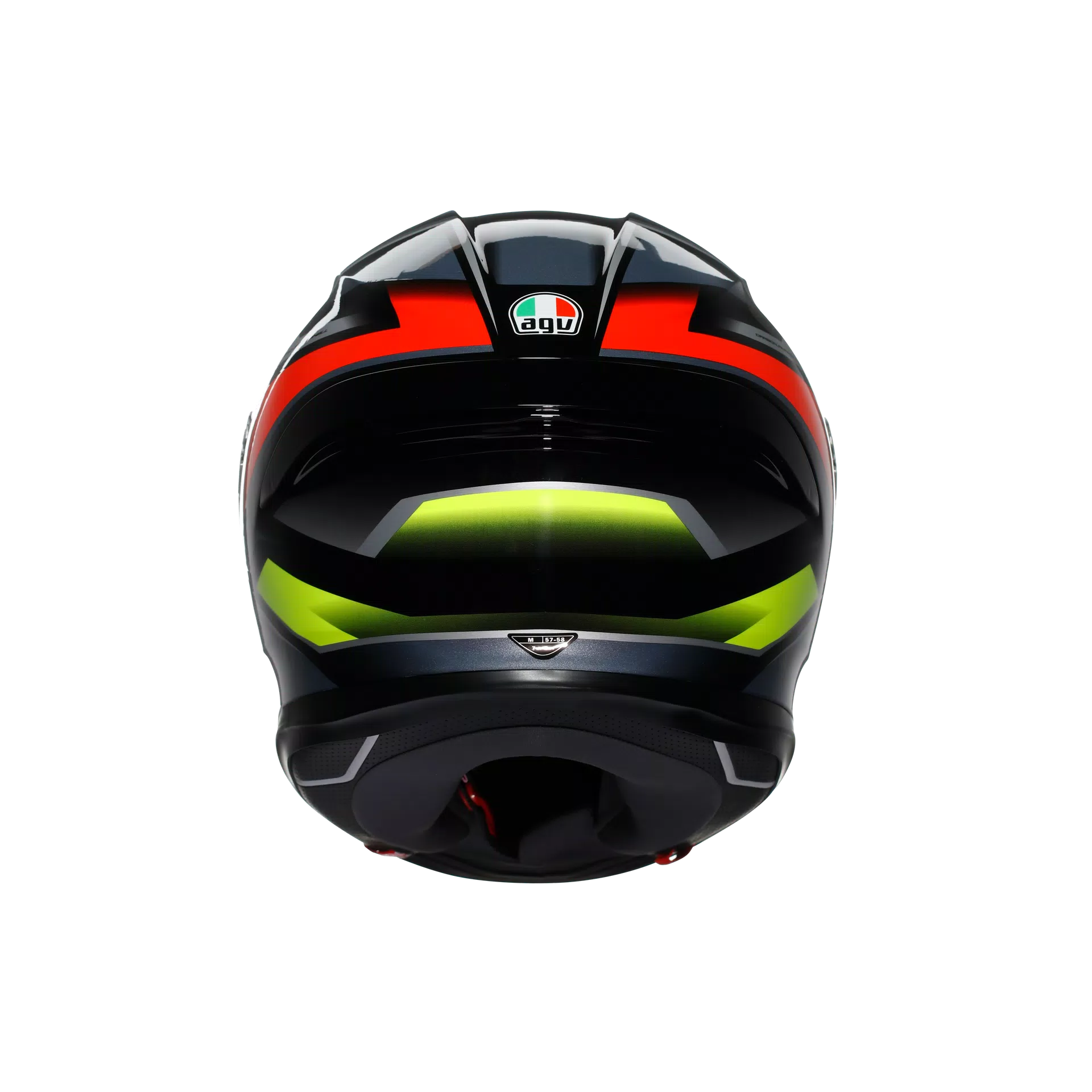 K6 S ERAZER BLACK/RED/YELLOW FLUO - MOTORBIKE FULL FACE HELMET DOT (E2206)
