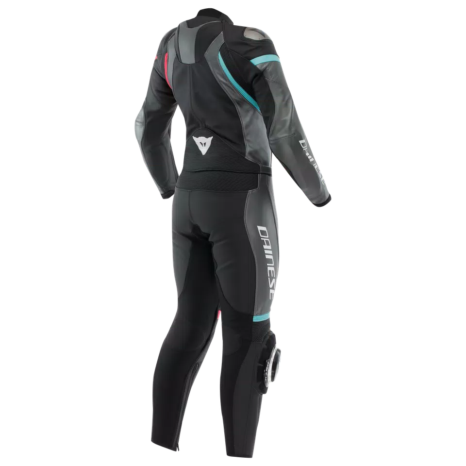 FULMINEA - TUTA MOTO IN PELLE DIVISIBILE DONNA - BLACK/ANTHRACITE/WHITE - 2
