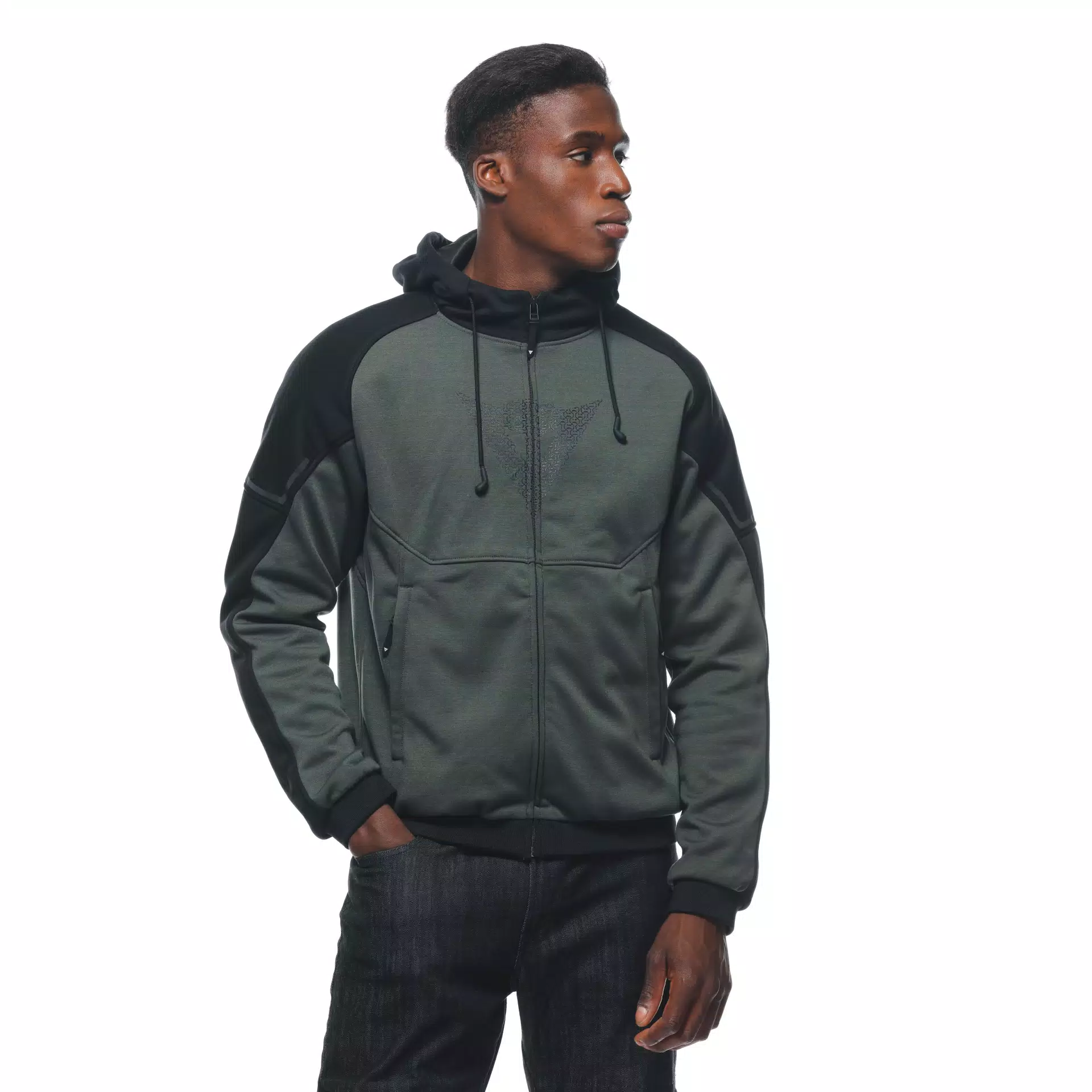 DAEMON-X SAFETY HOODIE - GIACCA MOTO IN TESSUTO UOMO