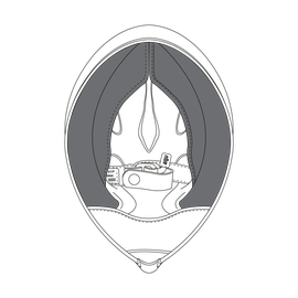 AGV CHEEK PADS CORSA R (L) - BLACK 