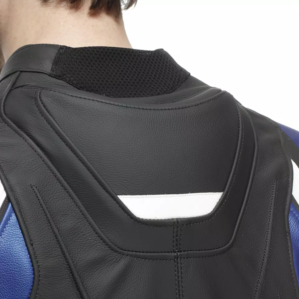 AVRO 4 LEATHER 2PCS SUIT - BLACK/WHITE/BLUE - 8