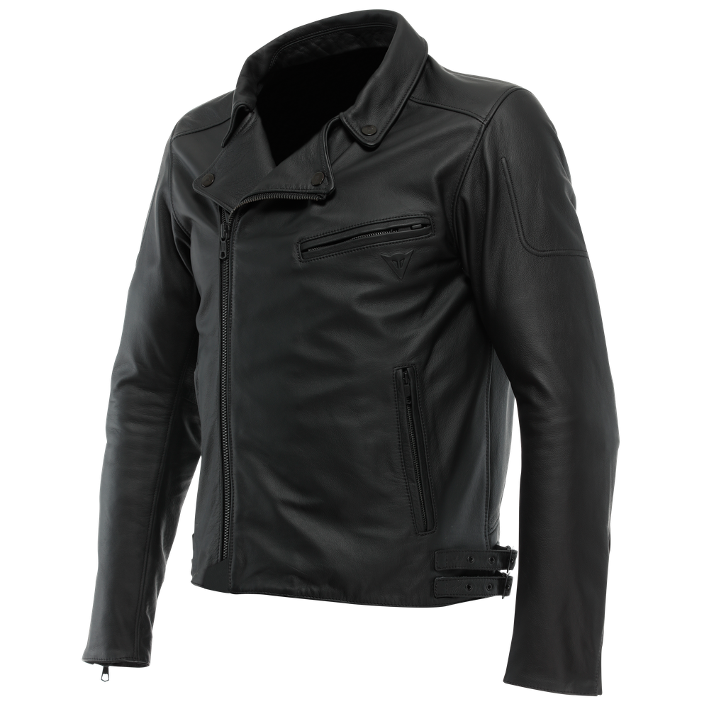 chiodo-leather-jacket-black image number 0