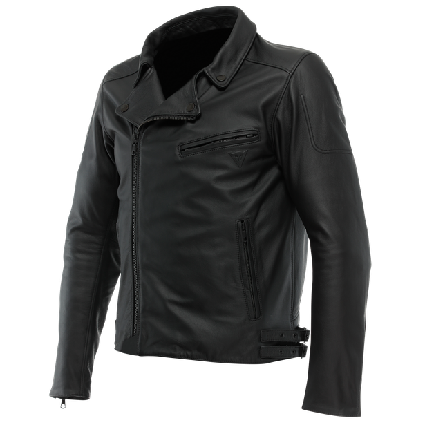 chiodo-leather-jacket-black image number 0