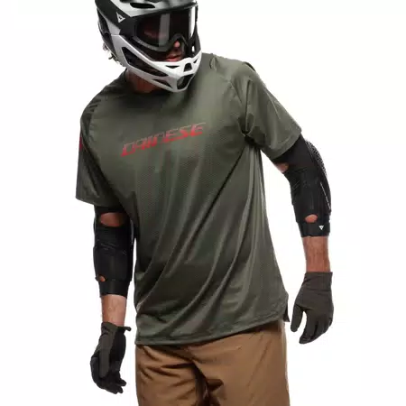 HG AER JERSEY SS - MEN'S SHORT SLEEVE BIKE T-SHIRT - GREEN/RED - 4