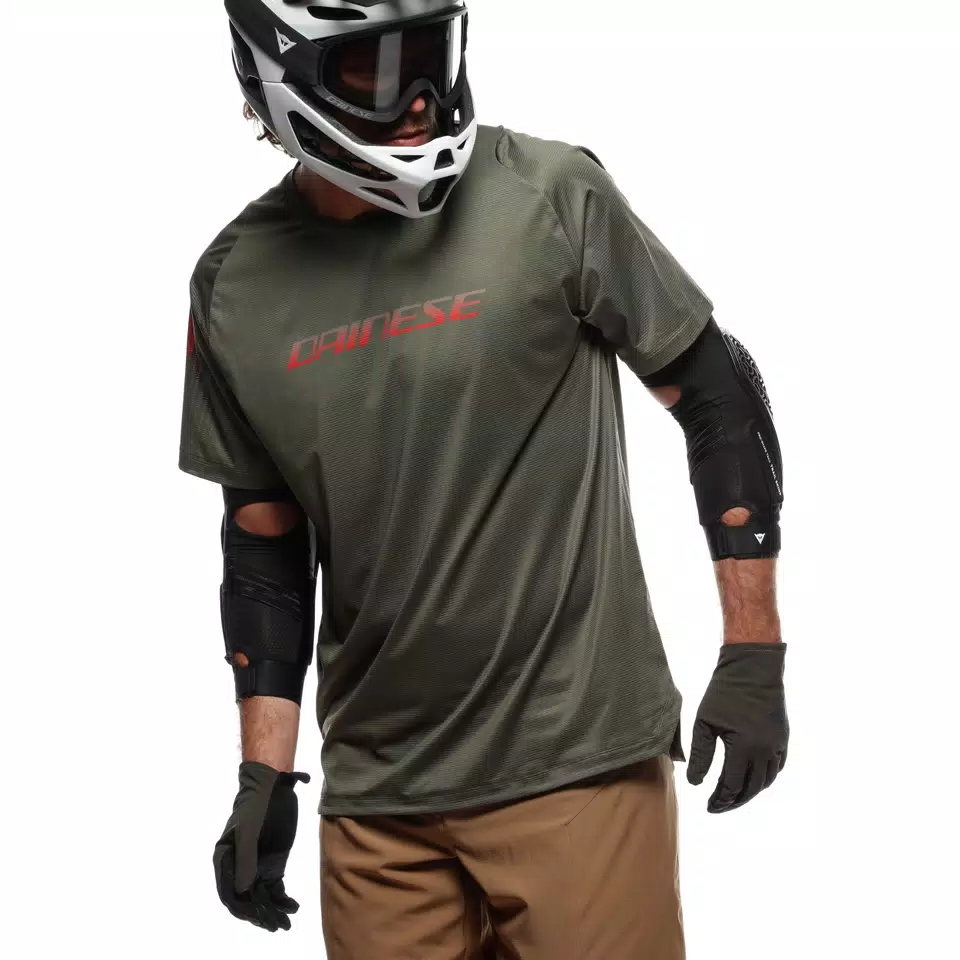 HG AER JERSEY SS - MEN'S SHORT SLEEVE BIKE T-SHIRT - GREEN/RED - 4