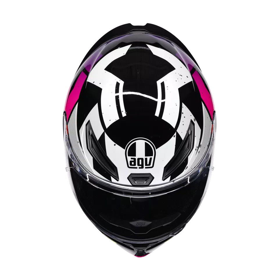 K1 S PUNKPULSE BLACK/PURPLE/LIME - MOTORBIKE FULL FACE HELMET E2206 -  - 7