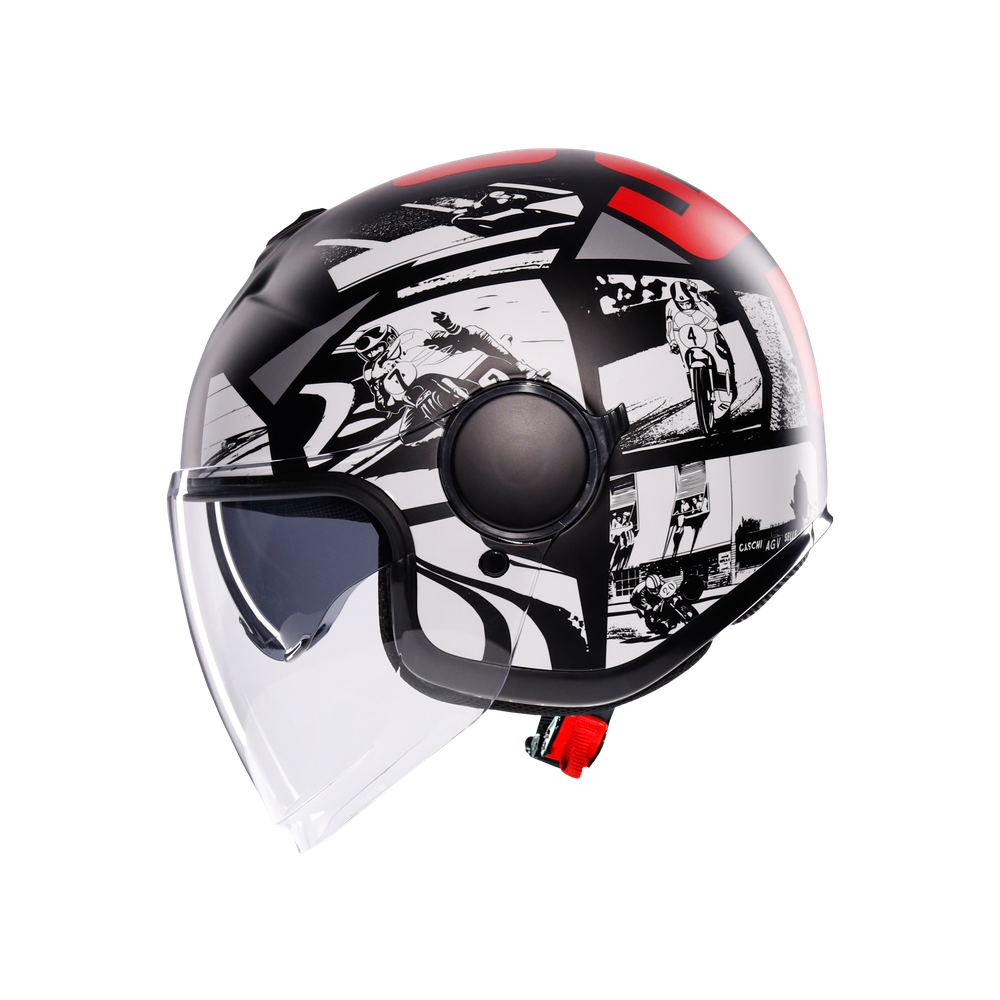 eteres-history-matt-black-white-red-casque-moto-jet-e2206 image number 3