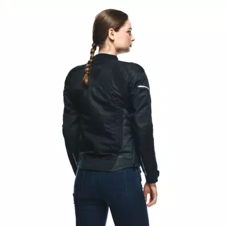 AVRO 5 TEX - DAMES MOTORFIETSJAS IN STOF - BLACK/BLACK/BLACK - 6