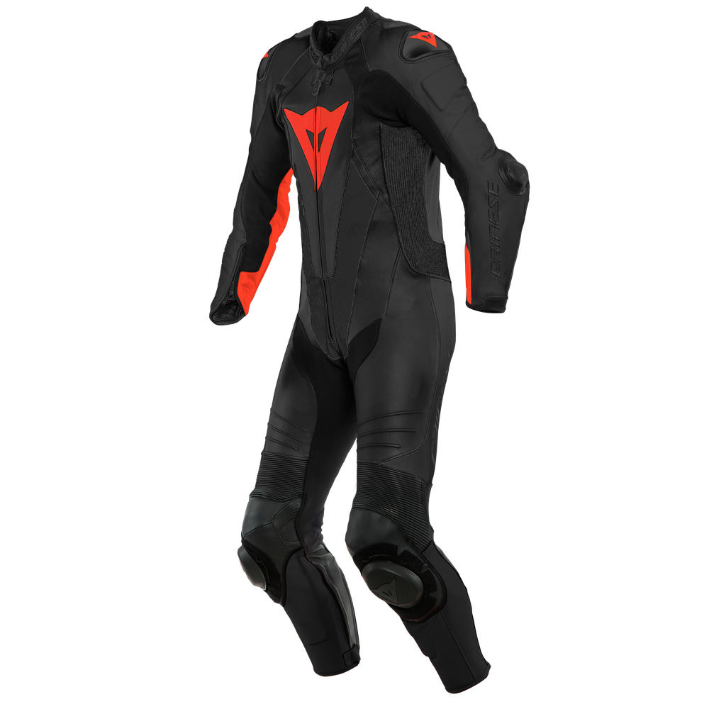 laguna-seca-5-combinaison-moto-racing-en-cuir-une-pi-ce-homme-black-fluo-red image number 0