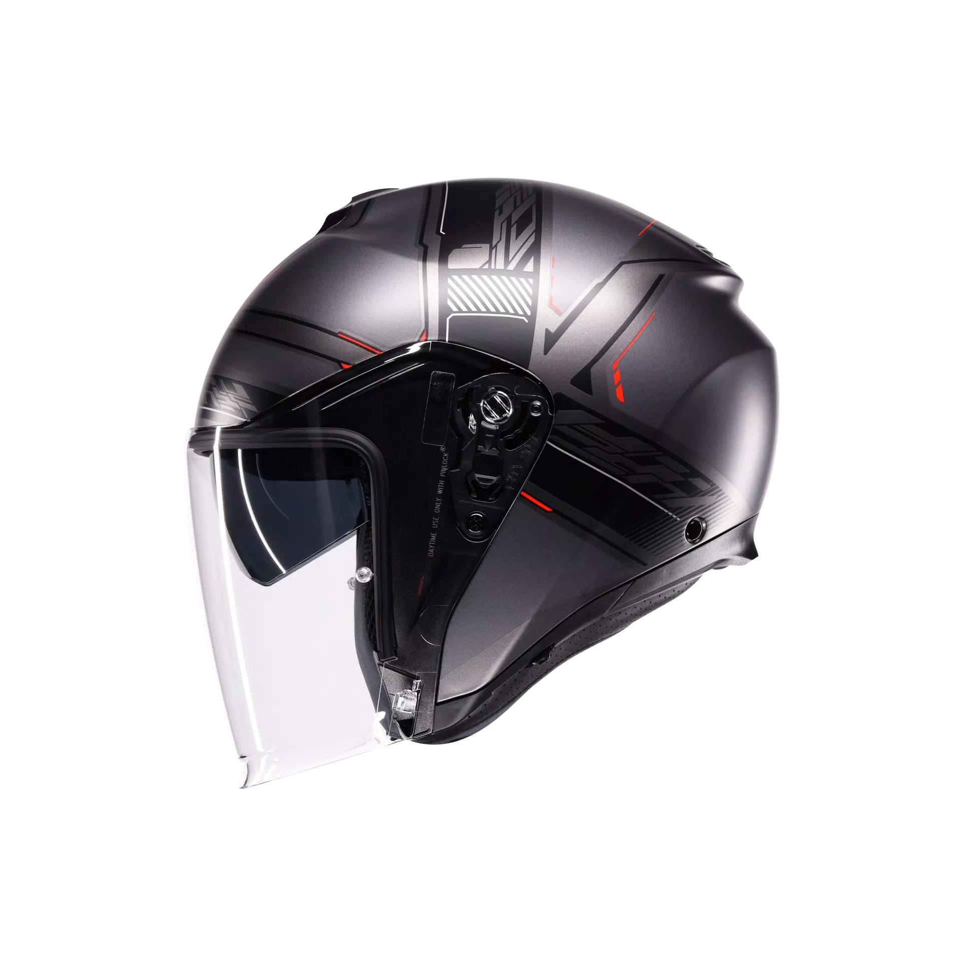 IRIDES AGV E2206 - ZAGABRIA MATT GUNMETAL/RED