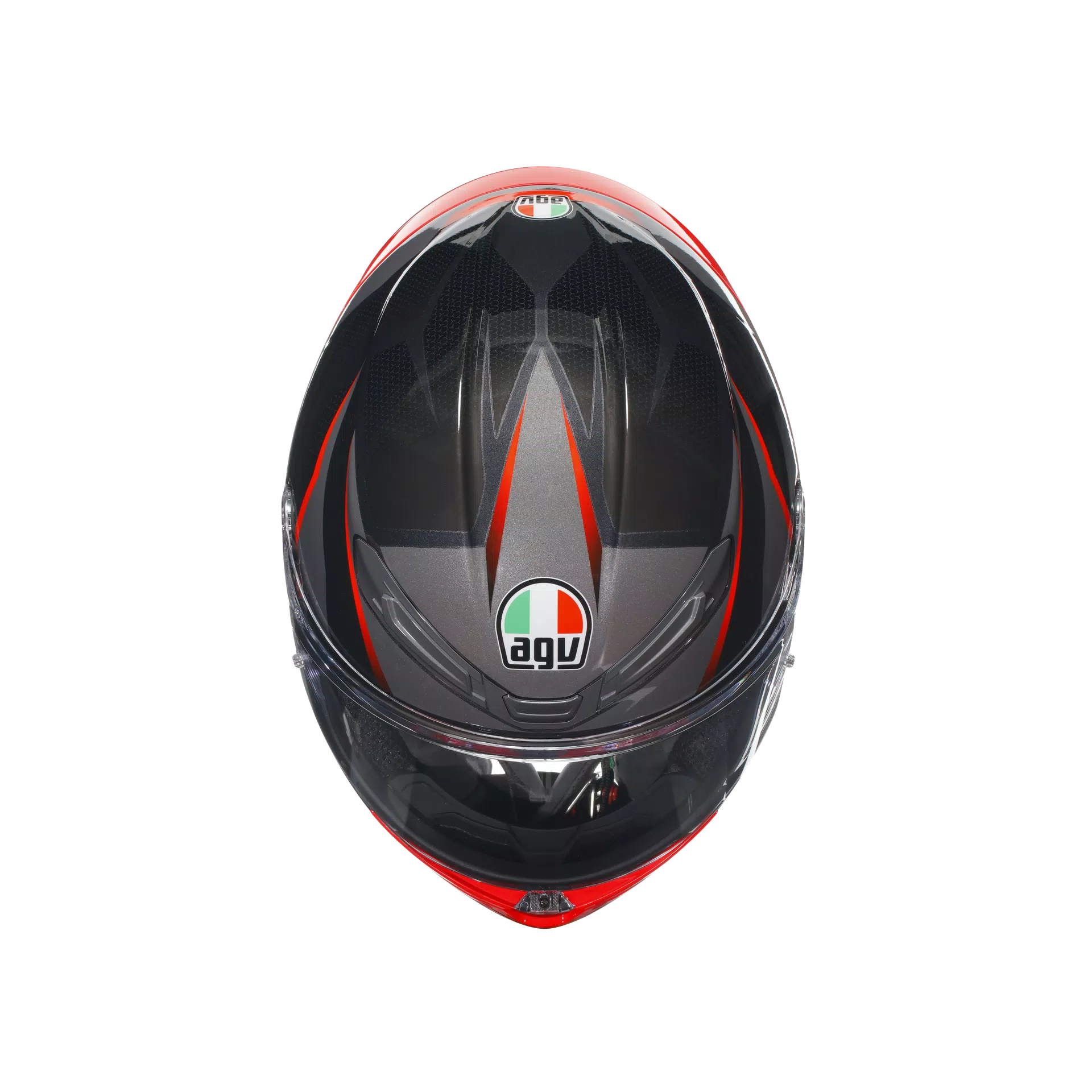 K6 S SLASHCUT BLACK/GREY/RED - MOTORBIKE FULL FACE HELMET DOT (E2206)