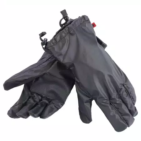 RAIN - UNISEX RAINPROOF MOTORCYCLE GLOVE COVERS - BLACK - 1