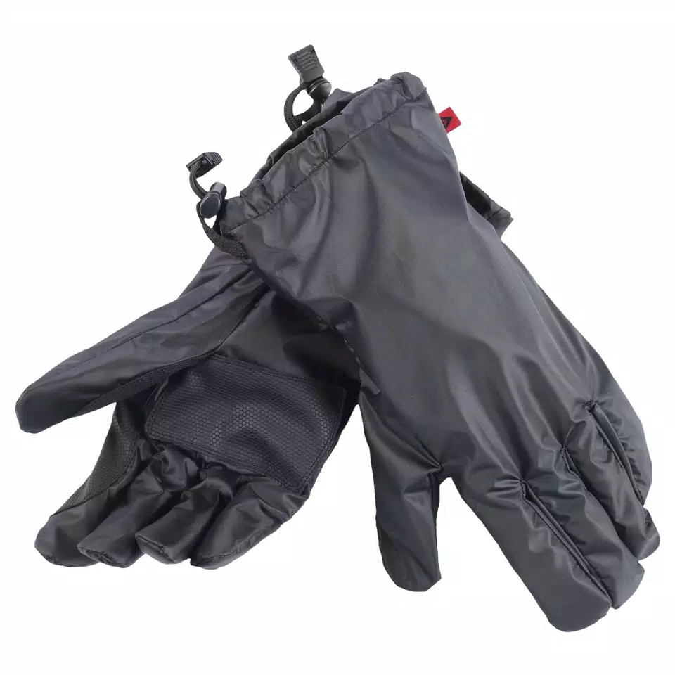 RAIN - UNISEX RAINPROOF MOTORCYCLE GLOVE COVERS - BLACK - 1