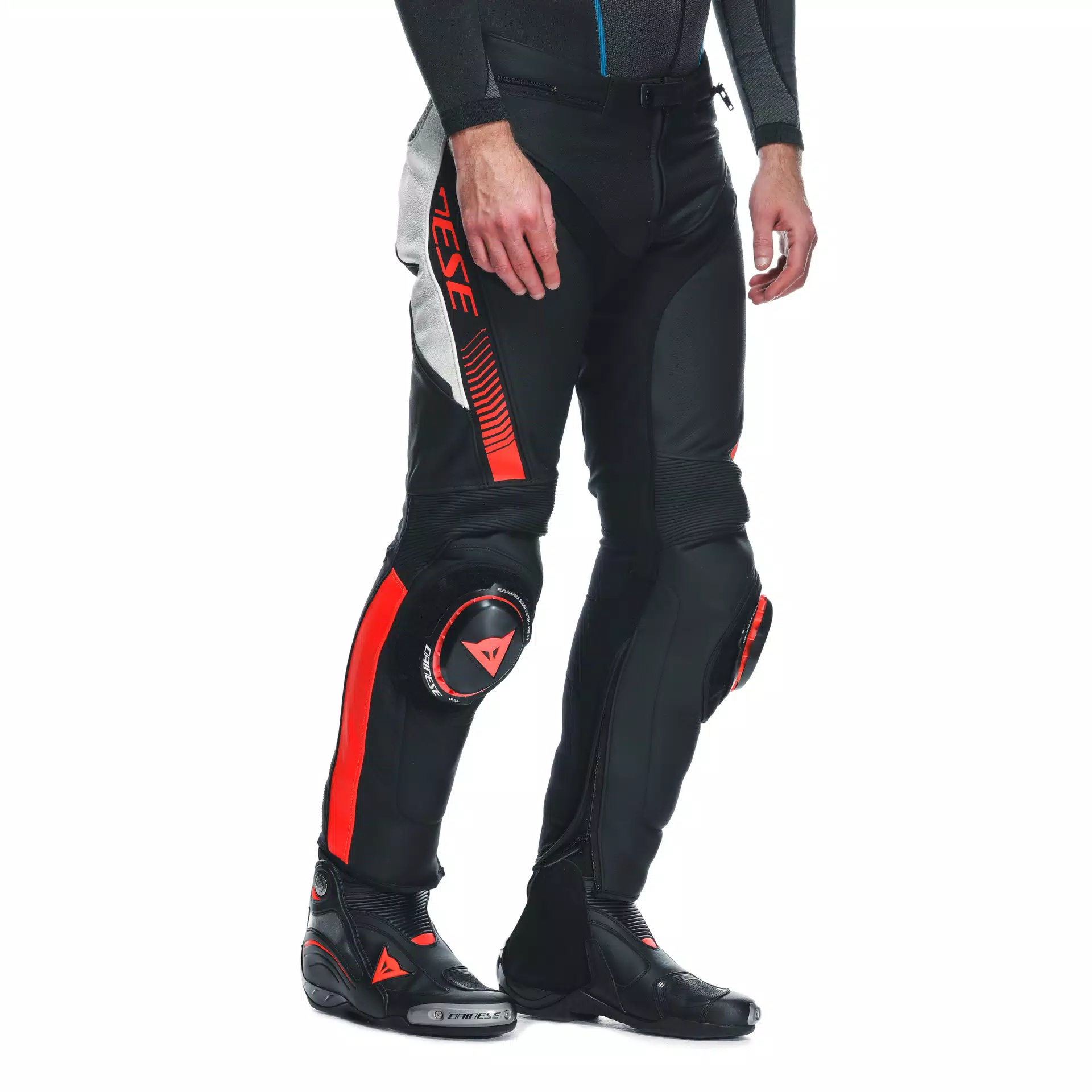 SUPER SPEED - MEN'S MOTORCYCLE PERFORATED LEATHER PANTS