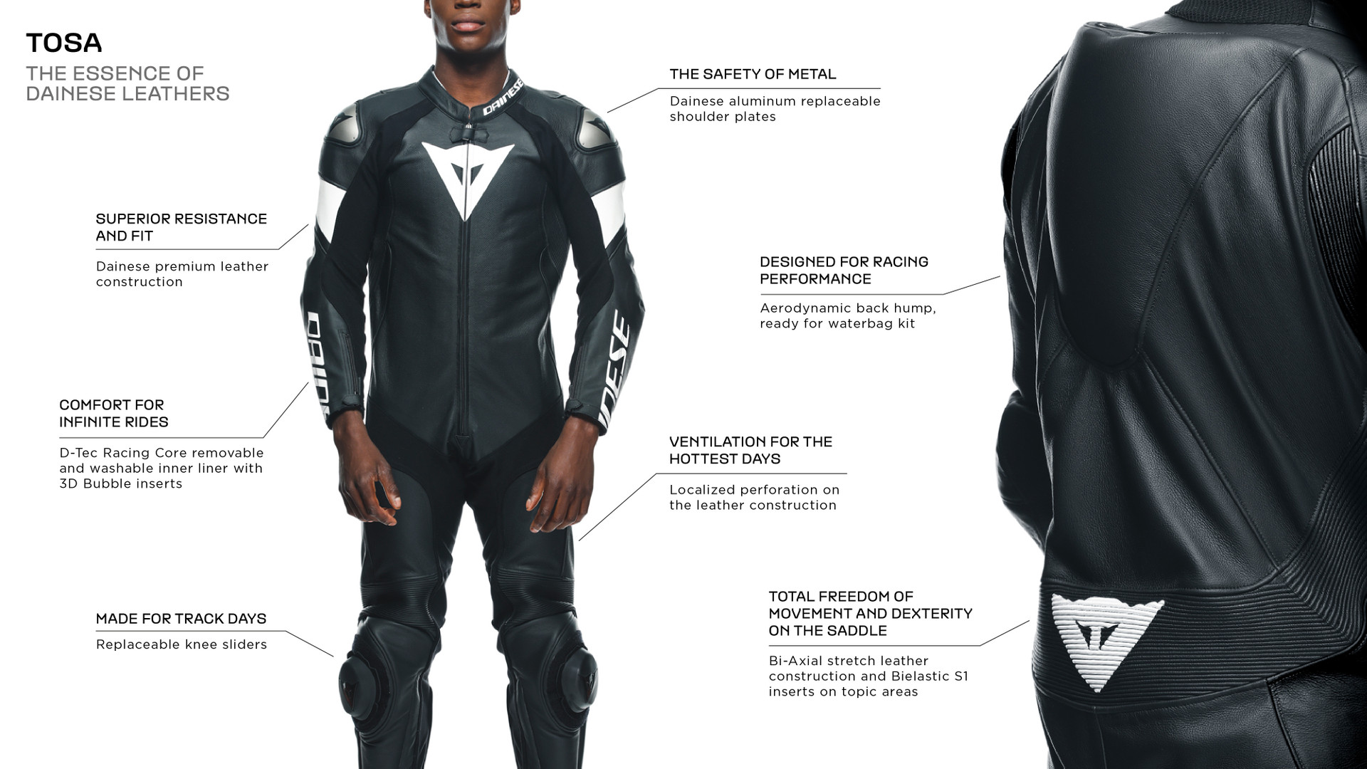 Dainese Tosa Leather 1 Pc Suit Perforated - 6KIOM