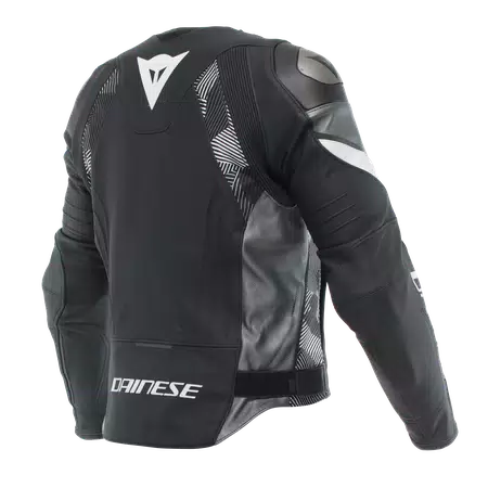 AVRO 5 - MEN'S MOTORCYCLE LEATHER JACKET - BLACK/WHITE/ANTHRACITE - 2