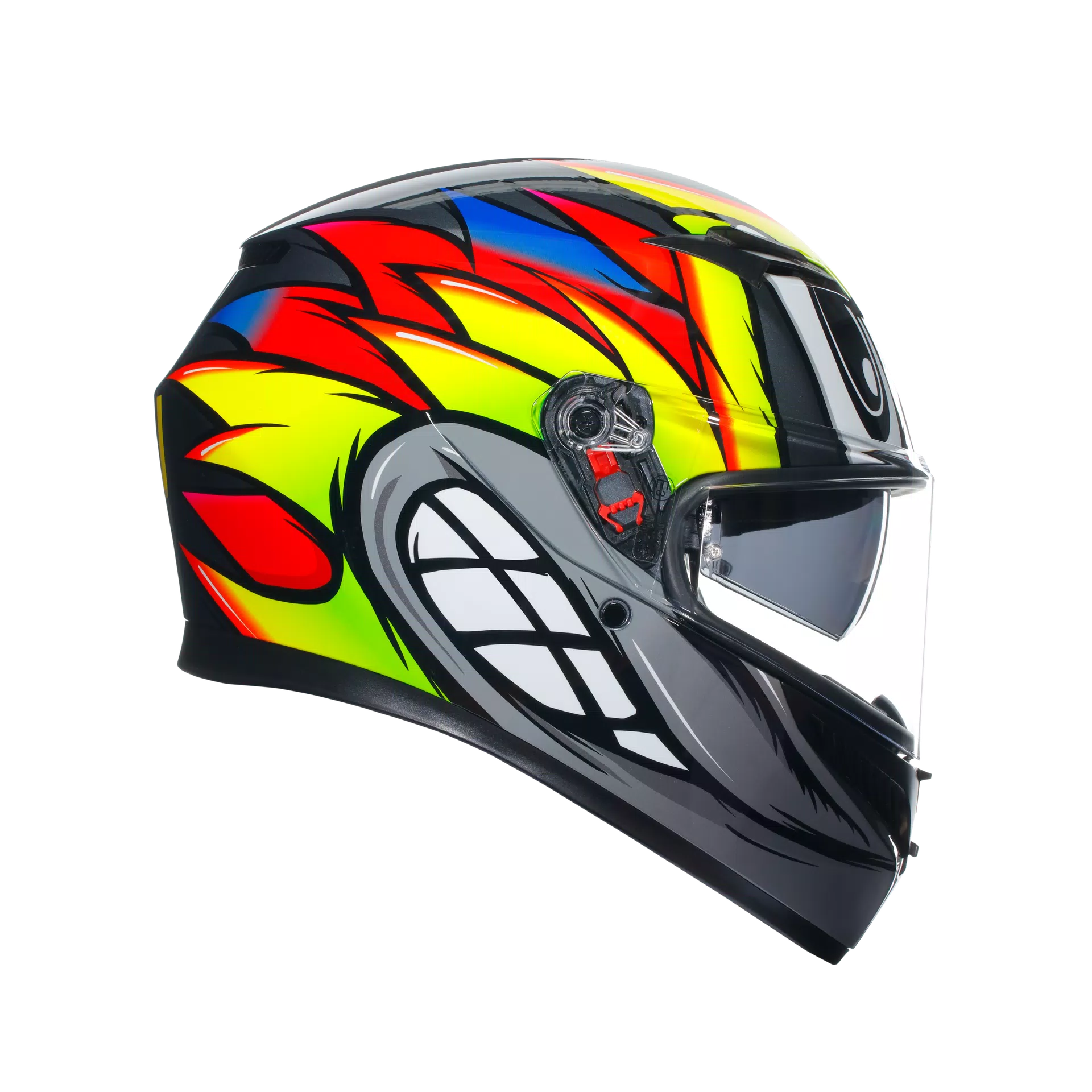 K3 BIRDY 2.0 GREY/YELLOW/RED - CASCO MOTO INTEGRALE E2206