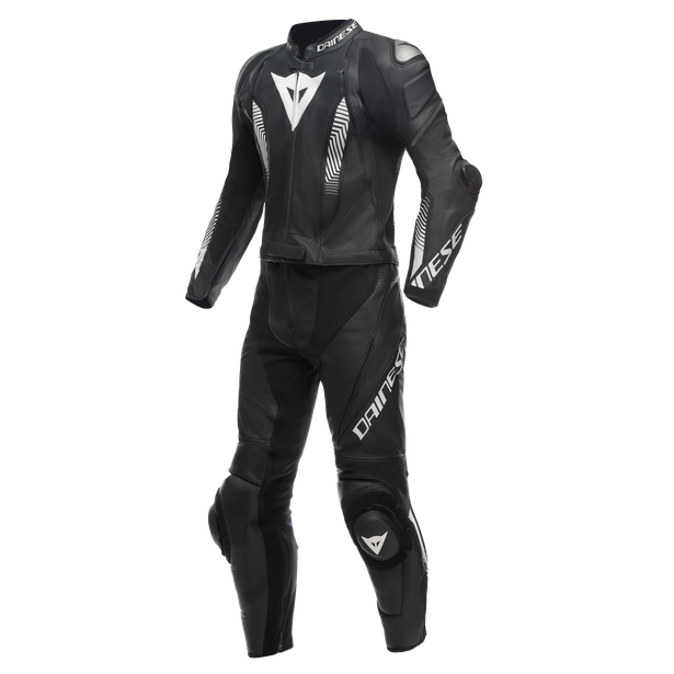 laguna-seca-5-2pcs-leather-suit-perf-black-black-white image number 0