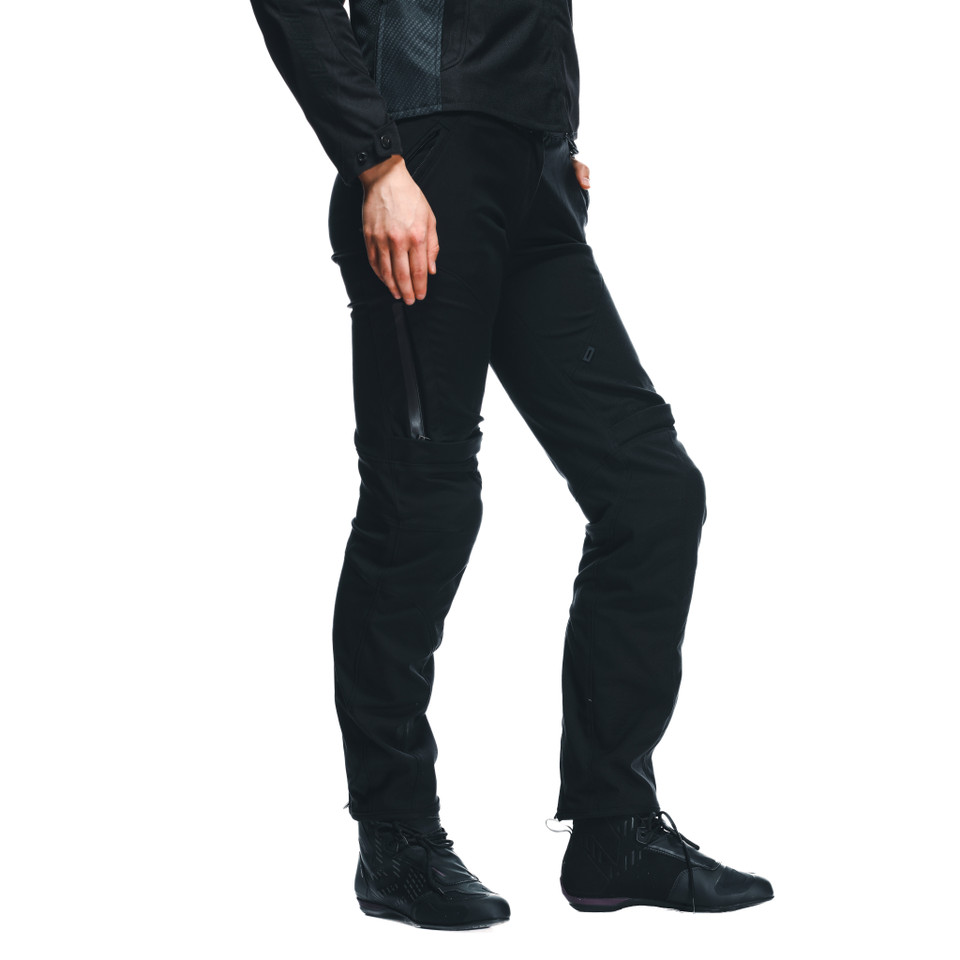 Biesse Motorcycle Pants In Black/Red Cordura – CE Protections, Waterproof, Sizes 44-56
