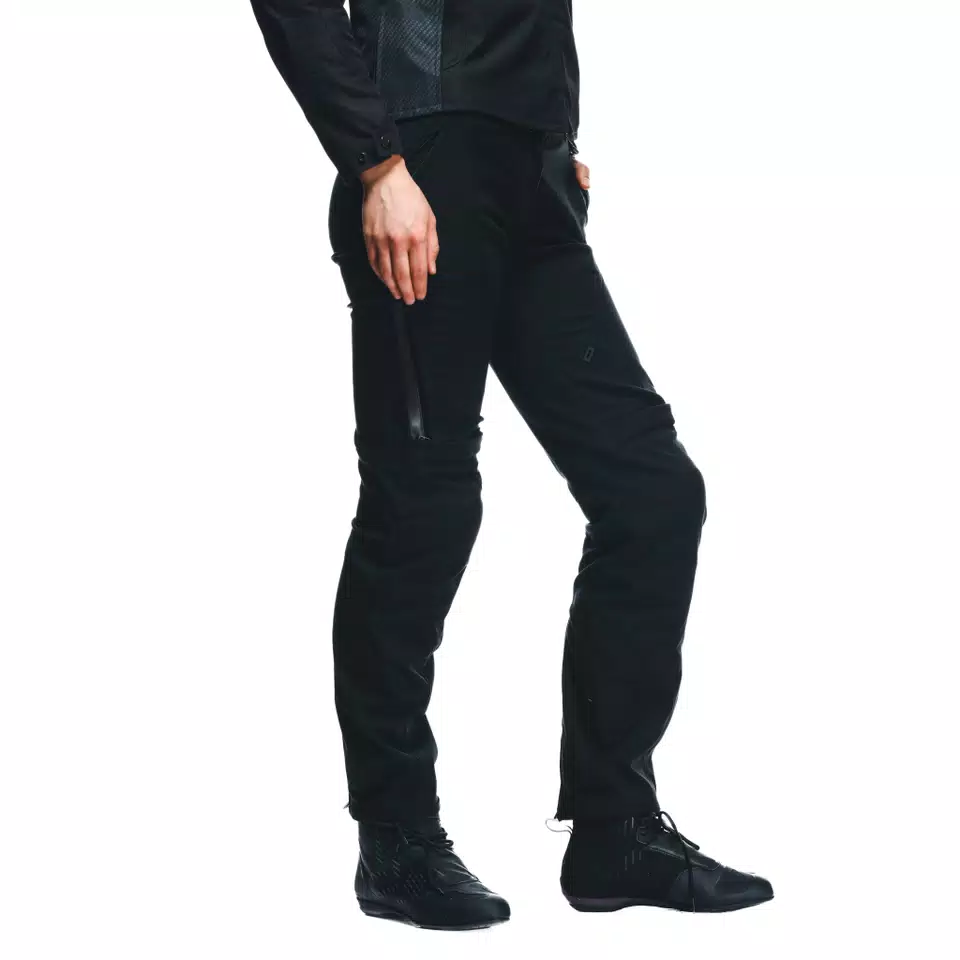 DRAKE 2 AIR - WOMEN'S SUMMER MOTORCYCLE PANTS IN FABRIC - BLACK/BLACK - 14