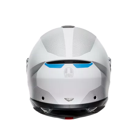 TOURMODULAR FREQUENCY LIGHT GREY/BLUE - MOTORBIKE FLIP UP HELMET E2206 -  - 5