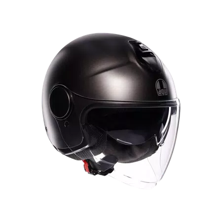 ETERES MONO MATT ASFALTO GREY - MOTORBIKE OPEN FACE HELMET E2206 -  - 1