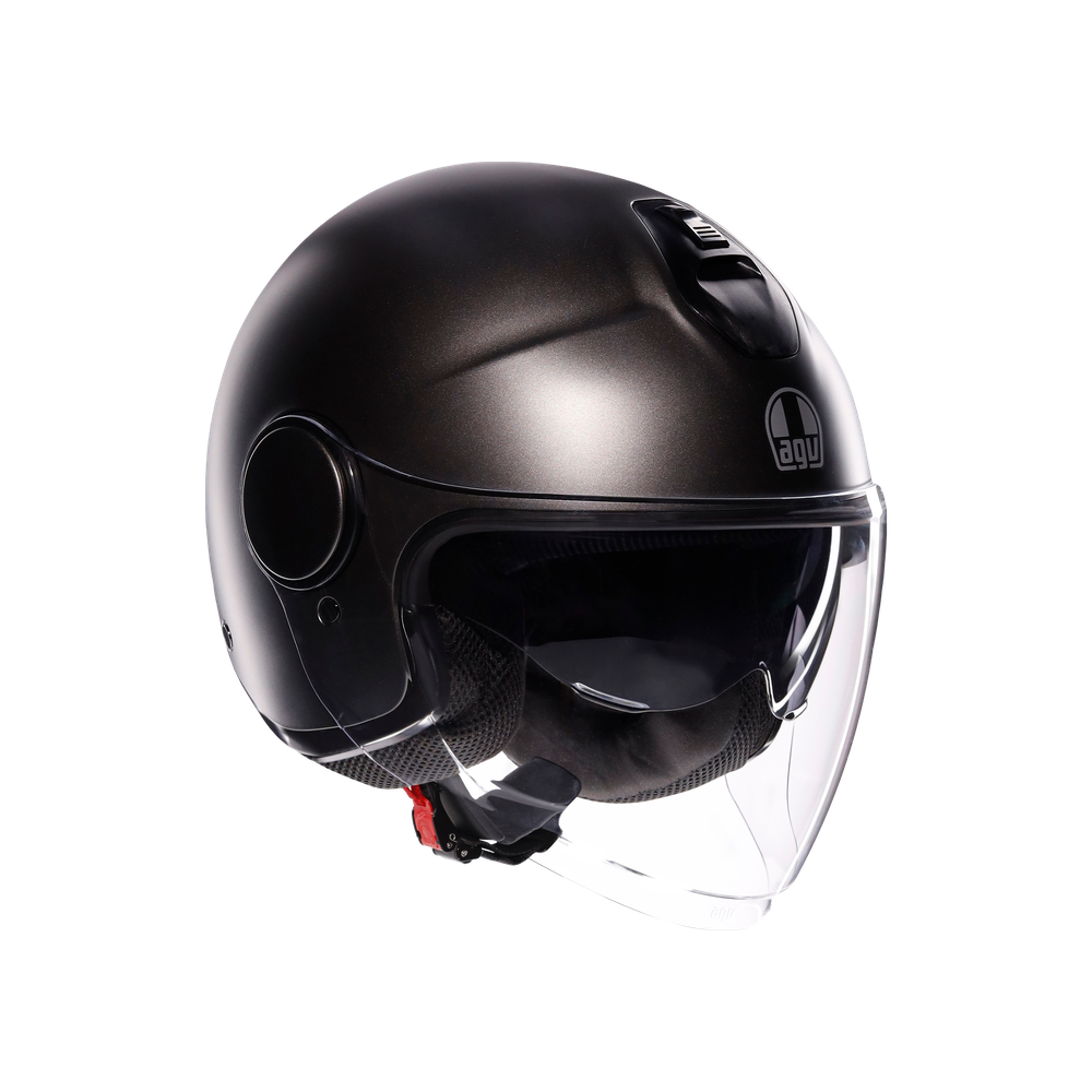 eteres-mono-matt-asfalto-grey-motorbike-open-face-helmet-e2206 image number 0