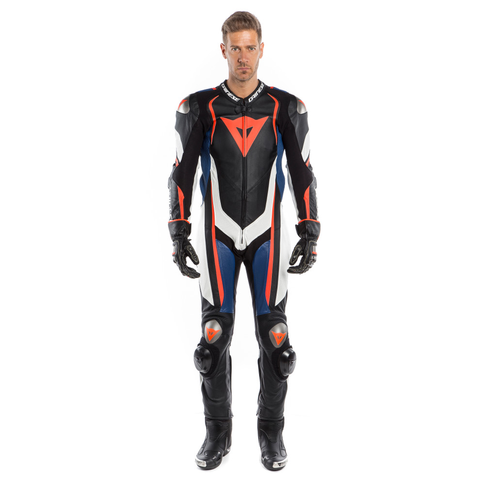 Motorcycle racing suit KYALAMI 1PC PERF. LEATHER SUIT - Professional leather  suit | Dainese