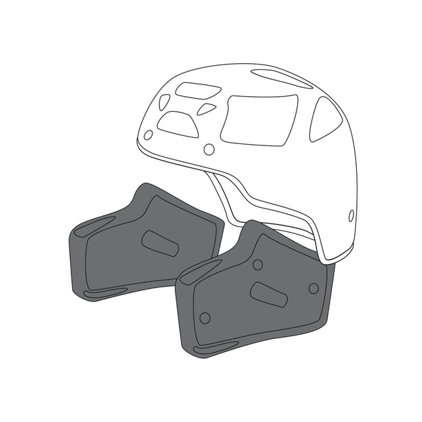 agv-cheek-pads-ax-8-dual-evo-xl-neutral image number 0