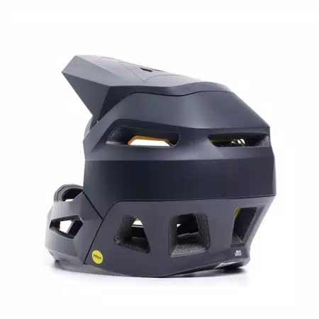 SCARABEO LINEA 01 MIPS - FULL FACE BIKE HELMET FOR KIDS - BLACK/BLACK - 4