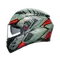 K3 DECEPT MATT BLACK/GREEN/RED - MOTORBIKE FULL FACE HELMET E2206