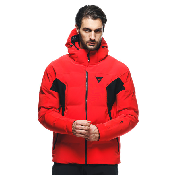 men-s-waterproof-ski-down-jacket-fire-red image number 9